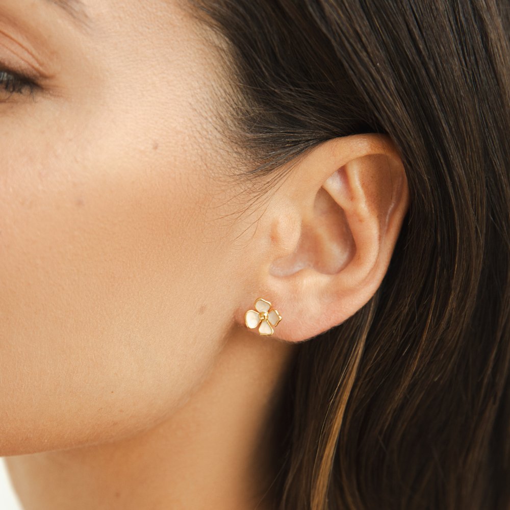 blooming flower earrings
