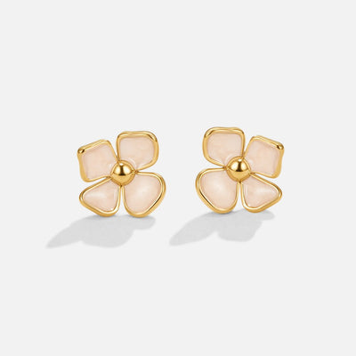 blooming flower earrings