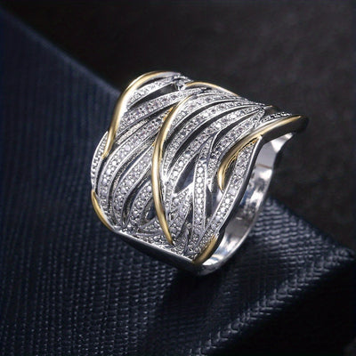Elegant multi-layered ring