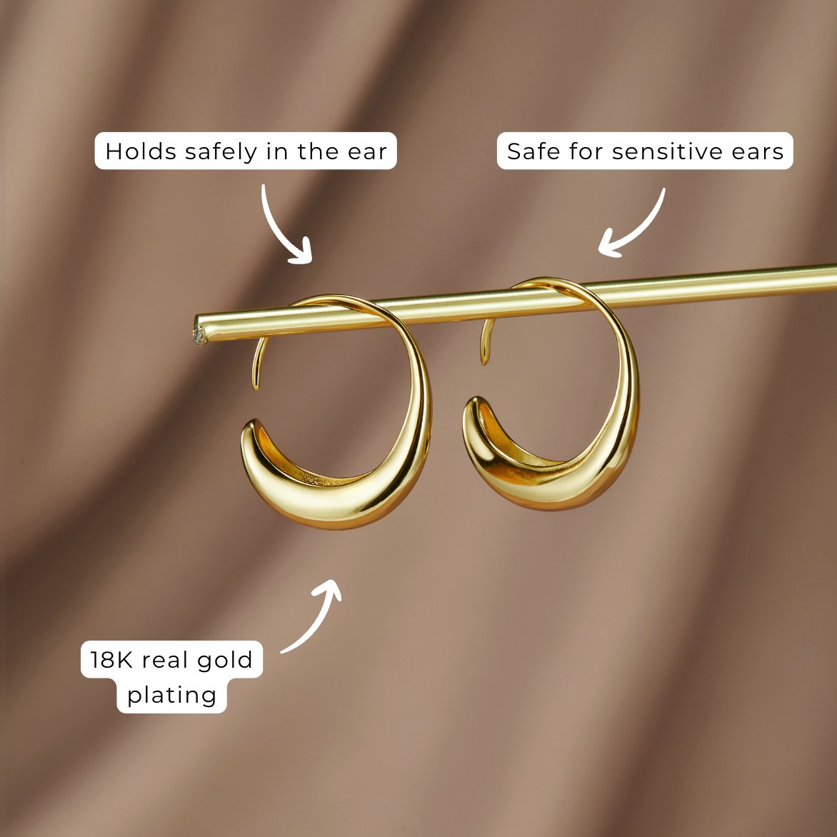 Sina - Qatari Ear Hoops