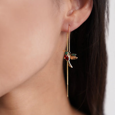 Hummingbird earrings