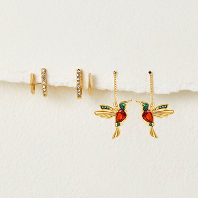 Hummingbird earrings