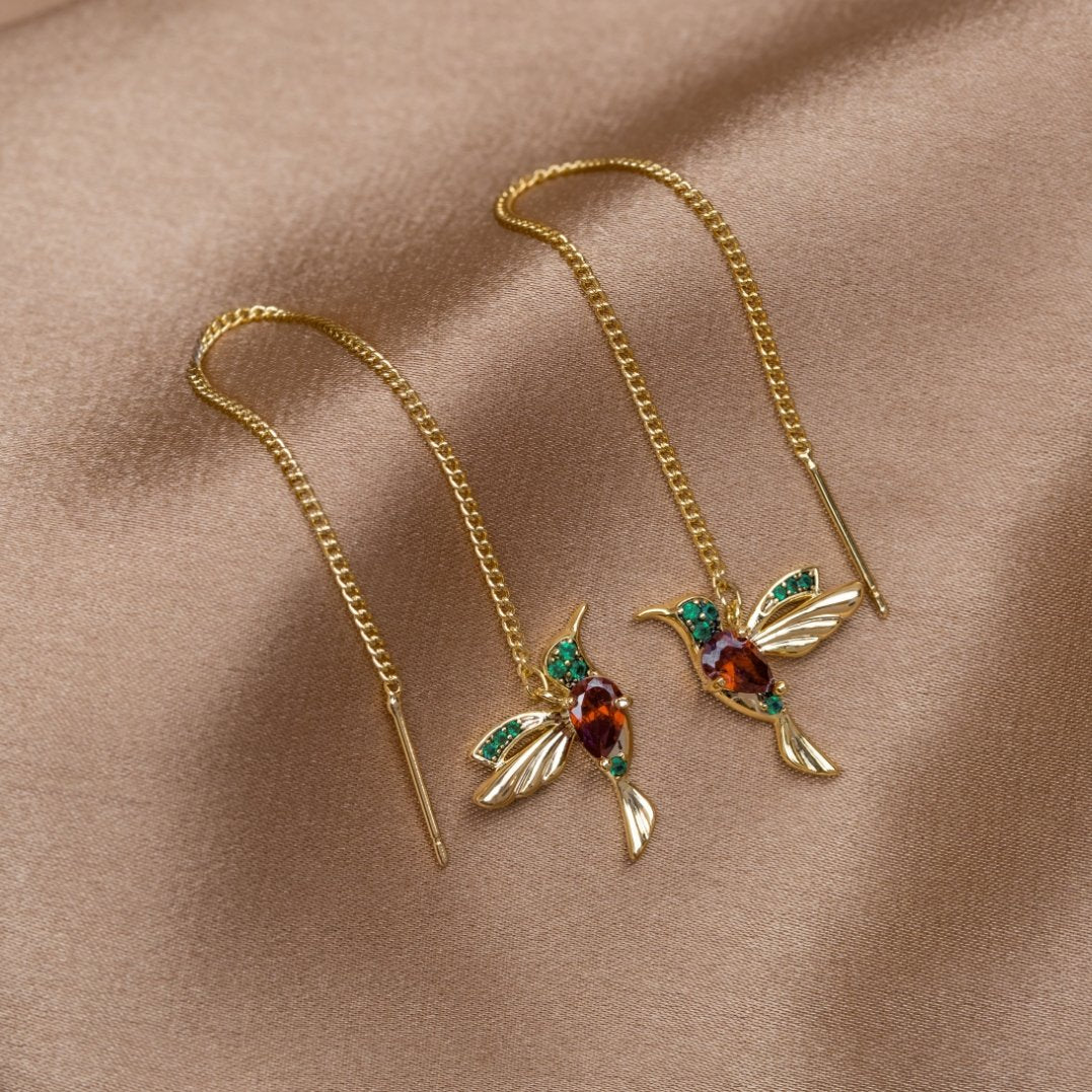 Hummingbird earrings