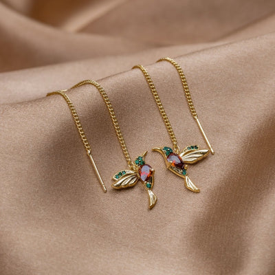 Hummingbird earrings