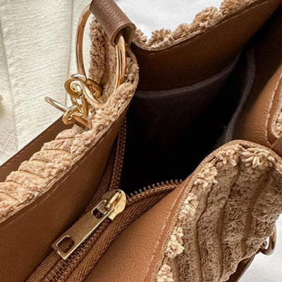 Maria - Elegant Corduroy Tote Bag