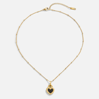 'أحبك' قلادة قلب قابلة للعكس