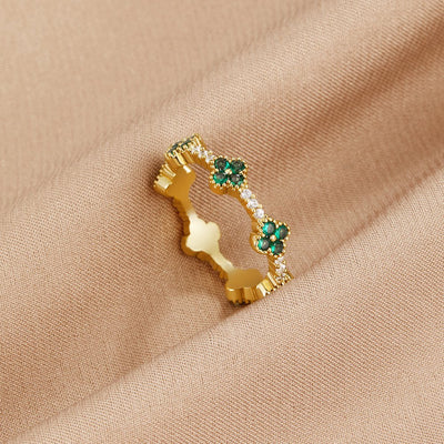 Glock - Clover Leaf Crystal Ring