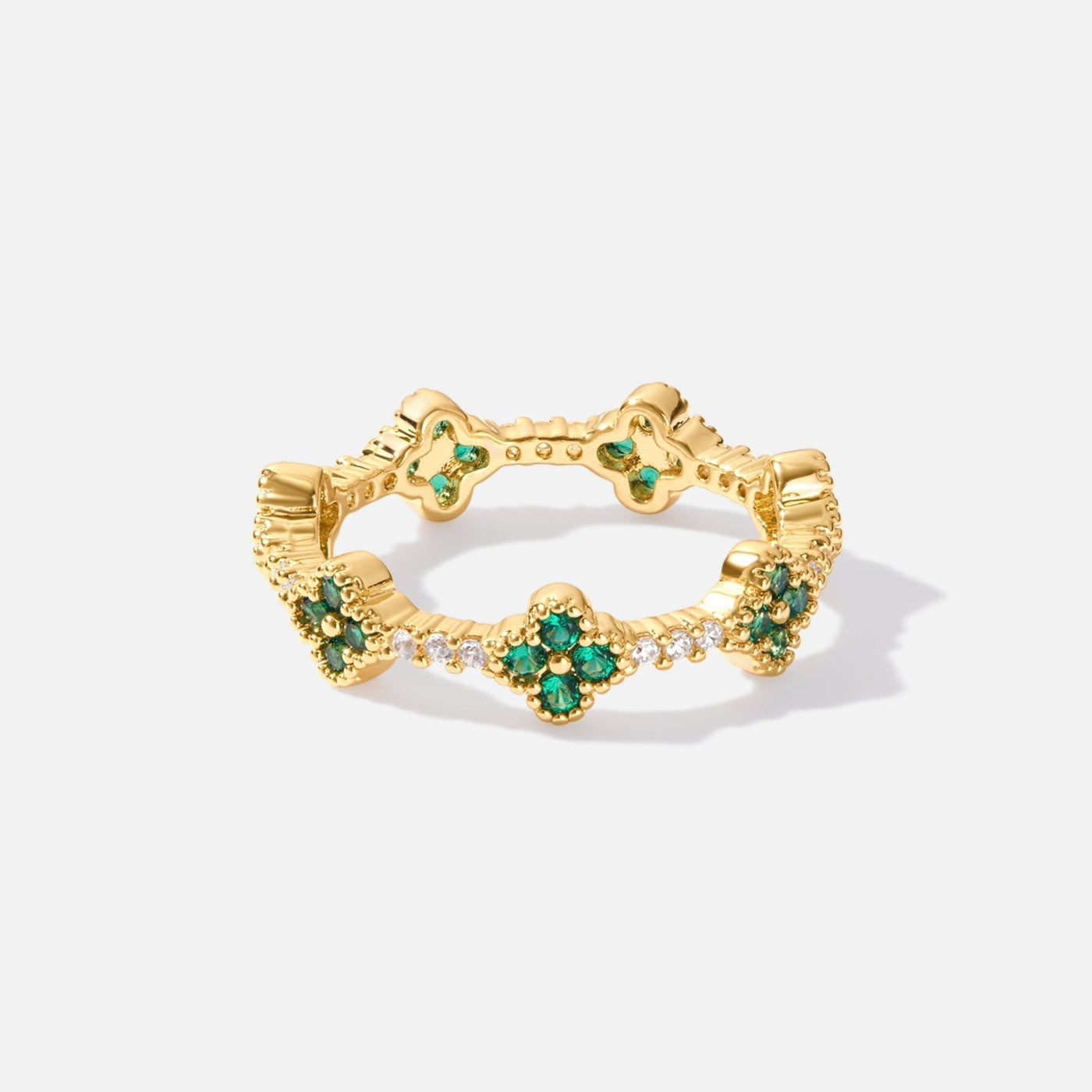 Glock - Clover Leaf Crystal Ring