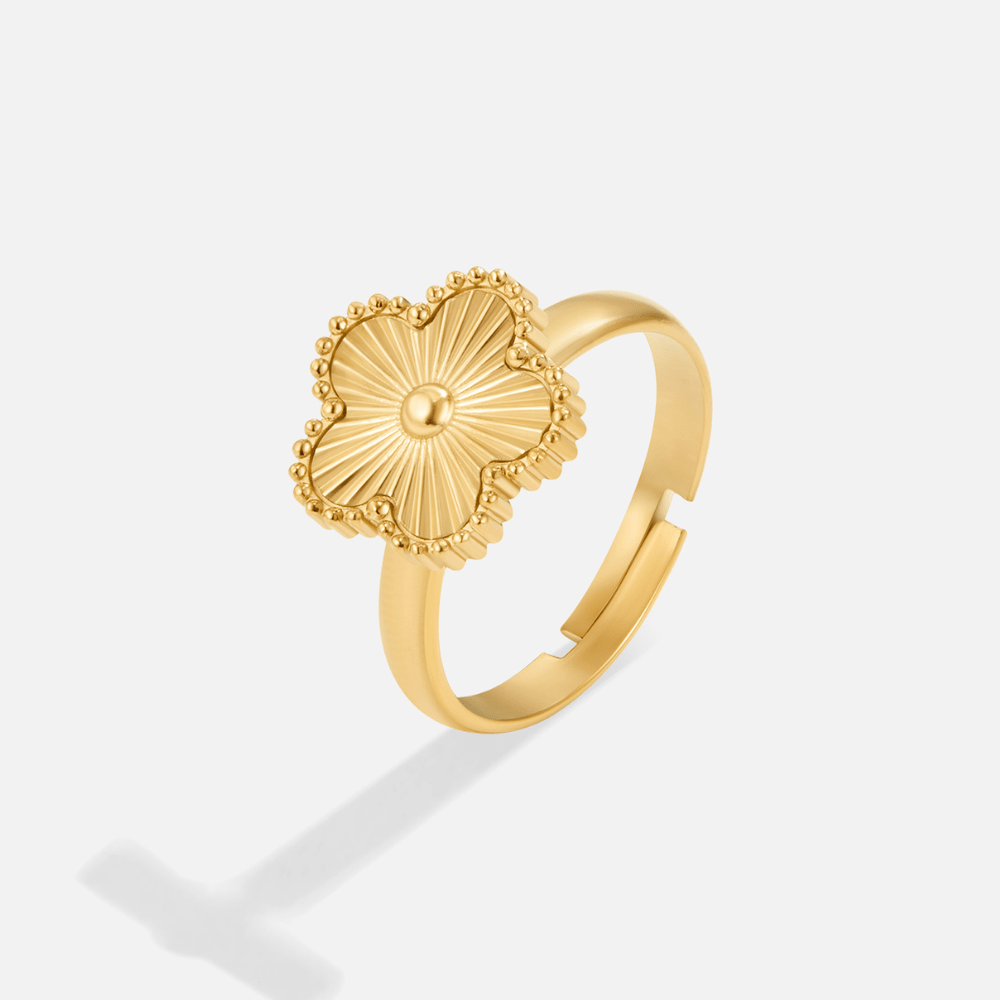 Gold Clover Leaf Ring