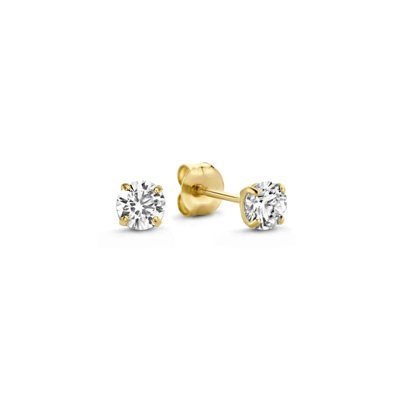 Moon Tear Stone Earrings | Gold