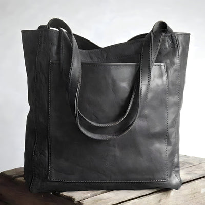 Opal - Stylish Multi-Pocket Leather Tote Bag