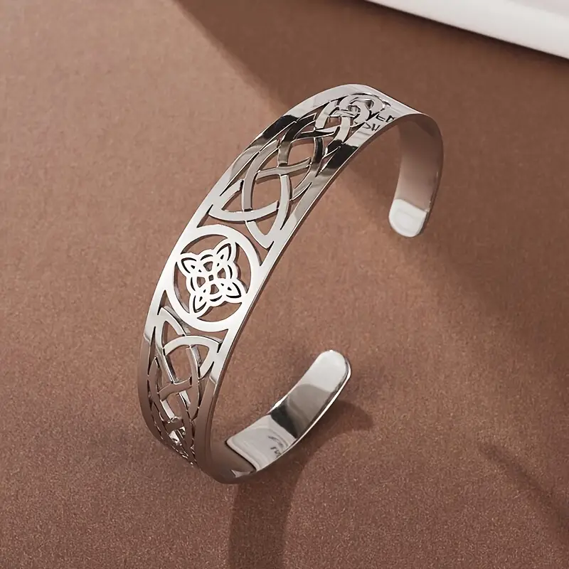 open silver bracelet 