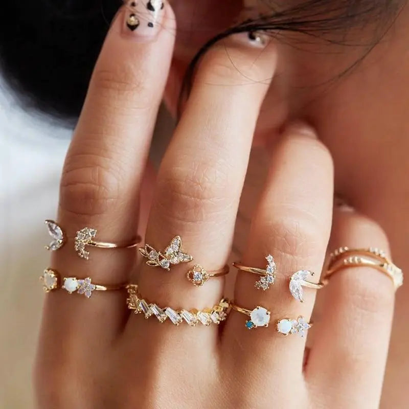 Unique package containing 8 to 12 rings