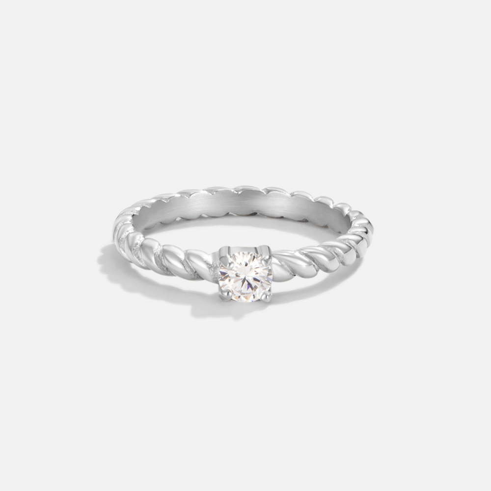 Milan Sparkling Silver Ring