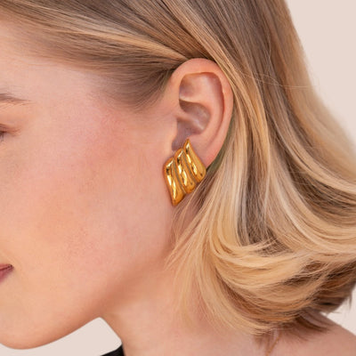 Rennie Chunky Gold Earrings