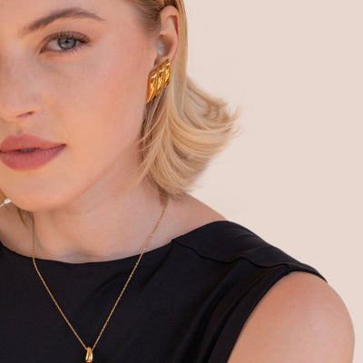 Rennie Chunky Gold Earrings