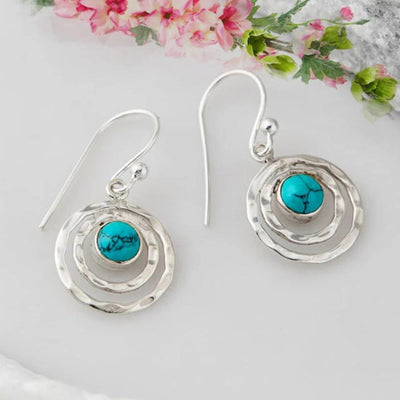 Lanora - Ethereal Circle Earrings 