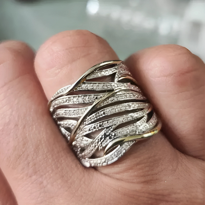 Elegant multi-layered ring