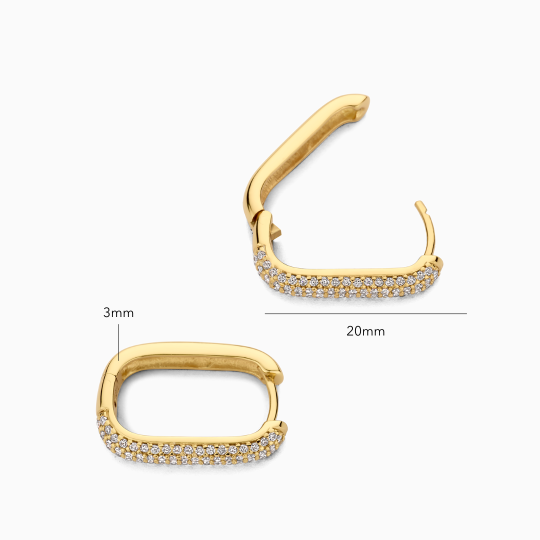 Iconic Pavey Earrings | Gold