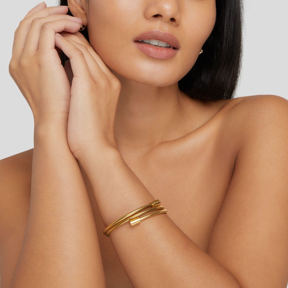 twisted gold bracelet