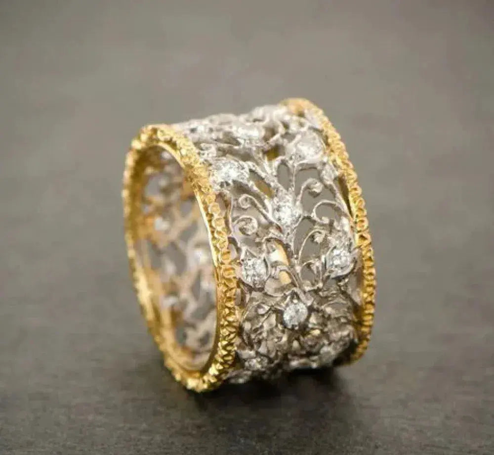 antique zirconia ring