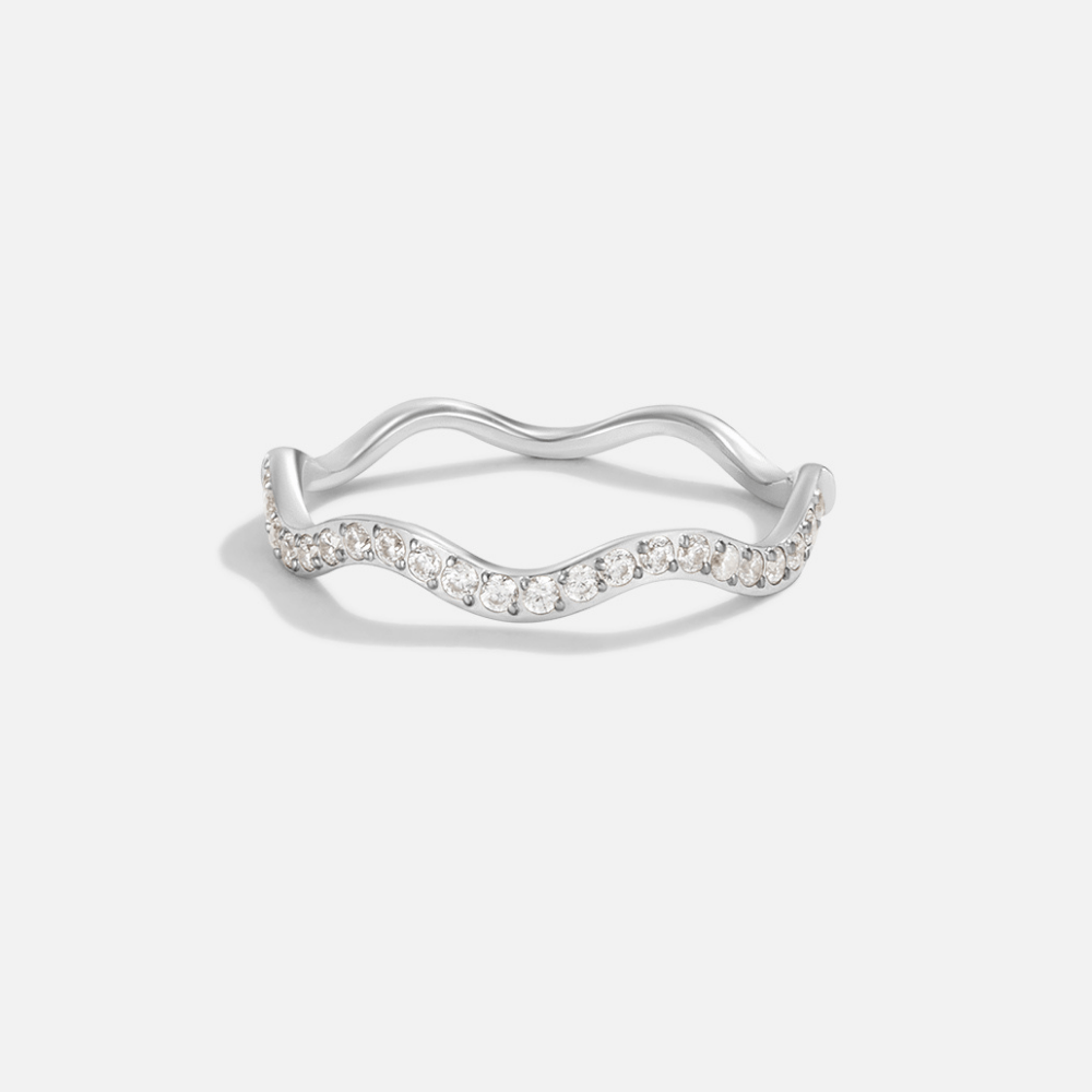Zenia Crystal and Silver Ring