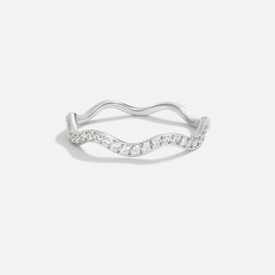 Zenia Crystal and Silver Ring